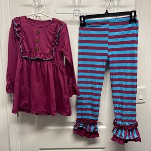 Kid’s boutique outfit. New but no tags . Size 7-8